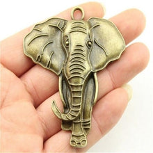 Load image into Gallery viewer, Big Elephant Antique Silver Pendants-PENDENTS-Classic Elephant