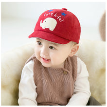 Load image into Gallery viewer, Corduroy Cartoon Elephant Cotton Baby Cap-Childrens-Classic Elephant