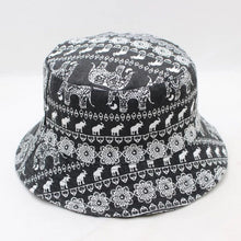 Load image into Gallery viewer, New Unisex Reversible Black Vintage Elephant Hat-Hats-Classic Elephant