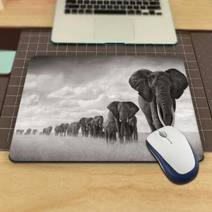 Elephant Vintage Pattern Anti-slip Mouse-pad-Classic Elephant