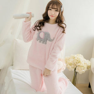 Cute Cartoon Elephant Pajamas For Girls-Classic Elephant