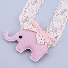 Load image into Gallery viewer, Newborn Cartoon Elephant Lace Elastic Headband-Classic Elephant