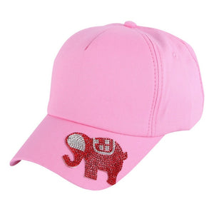 Unisex childrens baseball cap 54CM 3 to 12 year old-Hats-Classic Elephant