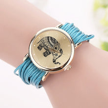 Load image into Gallery viewer, Women&#39;s Leather Bracelet Watch - Fashion Casual Elephant Wrist Watch-Classic Elephant