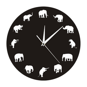 Elephant Wall Clock-Classic Elephant