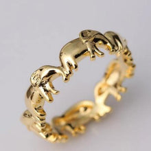 Load image into Gallery viewer, Unisex Micro Pave Elephant Ring-Rings-Classic Elephant