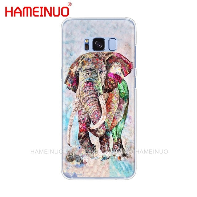 Elephant Aztec indian Flower cell phone case for Samsung-Classic Elephant