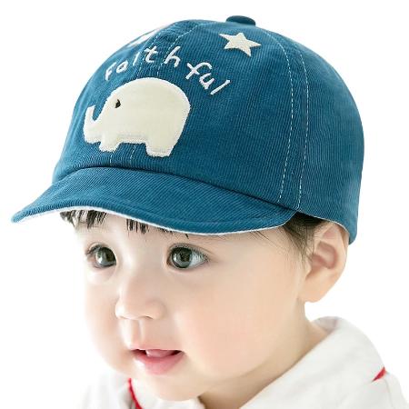 Corduroy Cartoon Elephant Cotton Baby Cap-Childrens-Classic Elephant