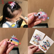 Load image into Gallery viewer, Shiny 2Pcs/set Baby Elephant Cartoon Hair Clip-Classic Elephant