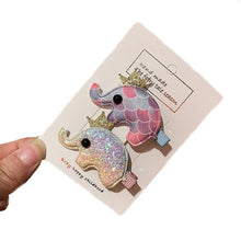 Load image into Gallery viewer, Shiny 2Pcs/set Baby Elephant Cartoon Hair Clip-Classic Elephant